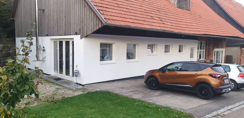 Ferienwohnung für 4 Personen, mit Terrasse und Garten in Wäschenbeuren