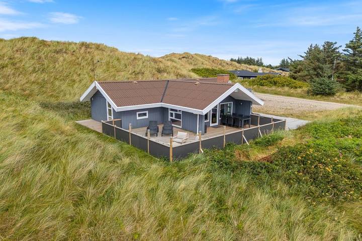 Ferienhaus mit Meerblick für 6 Personen, mit Balkon/Terrasse und Whirlpool sowie Terrasse und Sauna am Ringkøbing Fjord - 2