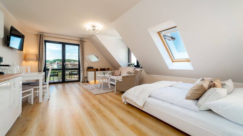 Apartament wakacyjny dla 3 osób, z Balkon i Taras w Karpacz