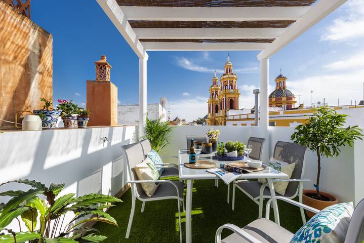 Apartament wakacyjny dla 9 osób, z taras w Sewilla