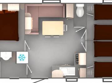 Casa Rodante para 6 Personas en Sigean, Côte d'Améthyste, Foto 1
