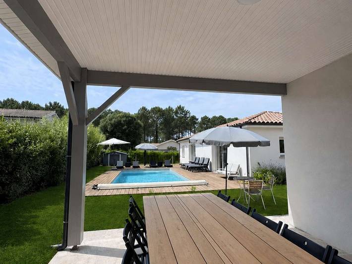 Villa con piscina, Wifi - 10 pers. in Azur (desambiguación), Côte d’Argent