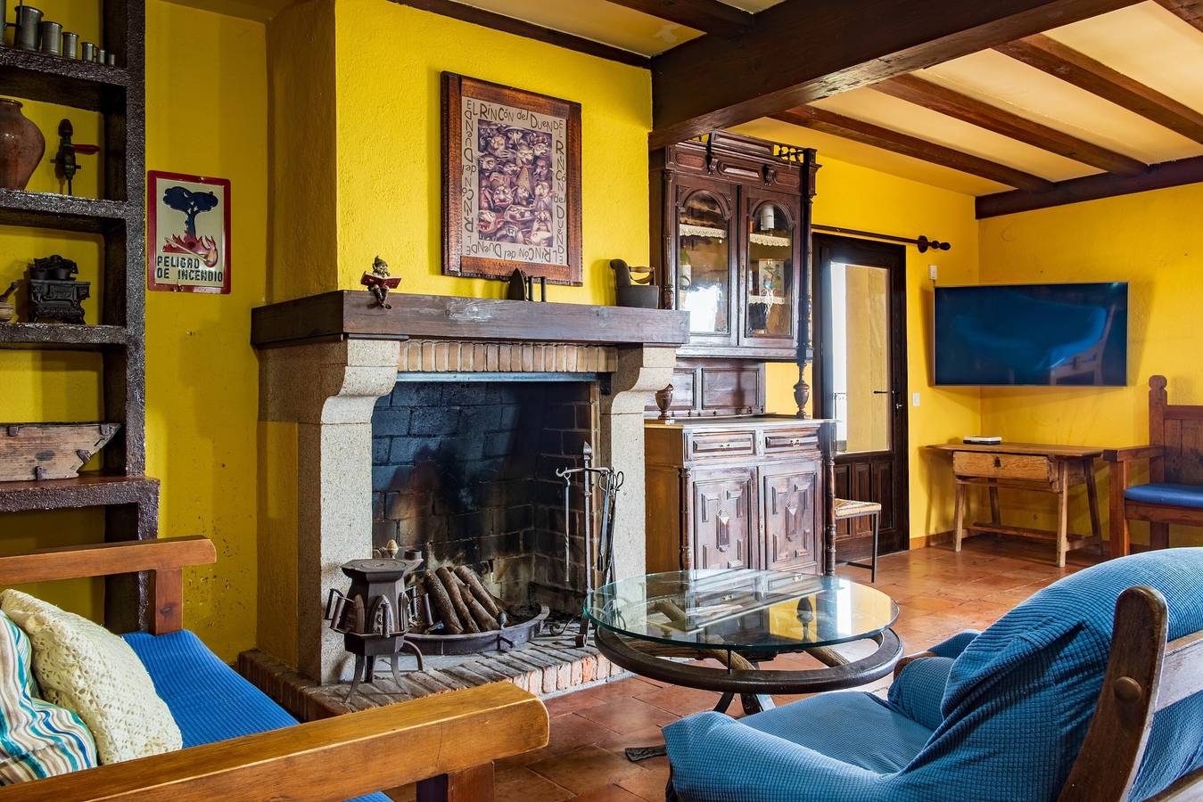 Maison de campagne "El Rincón Del Duende" avec vue sur la montagne, Wi-Fi et climatisation in Pedro Bernardo, Valle del Tiétar