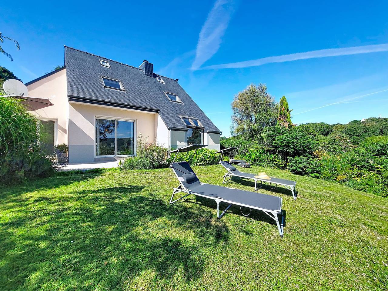 Meeresblick in Trédrez-Locquémeau, Ceinture Dorée