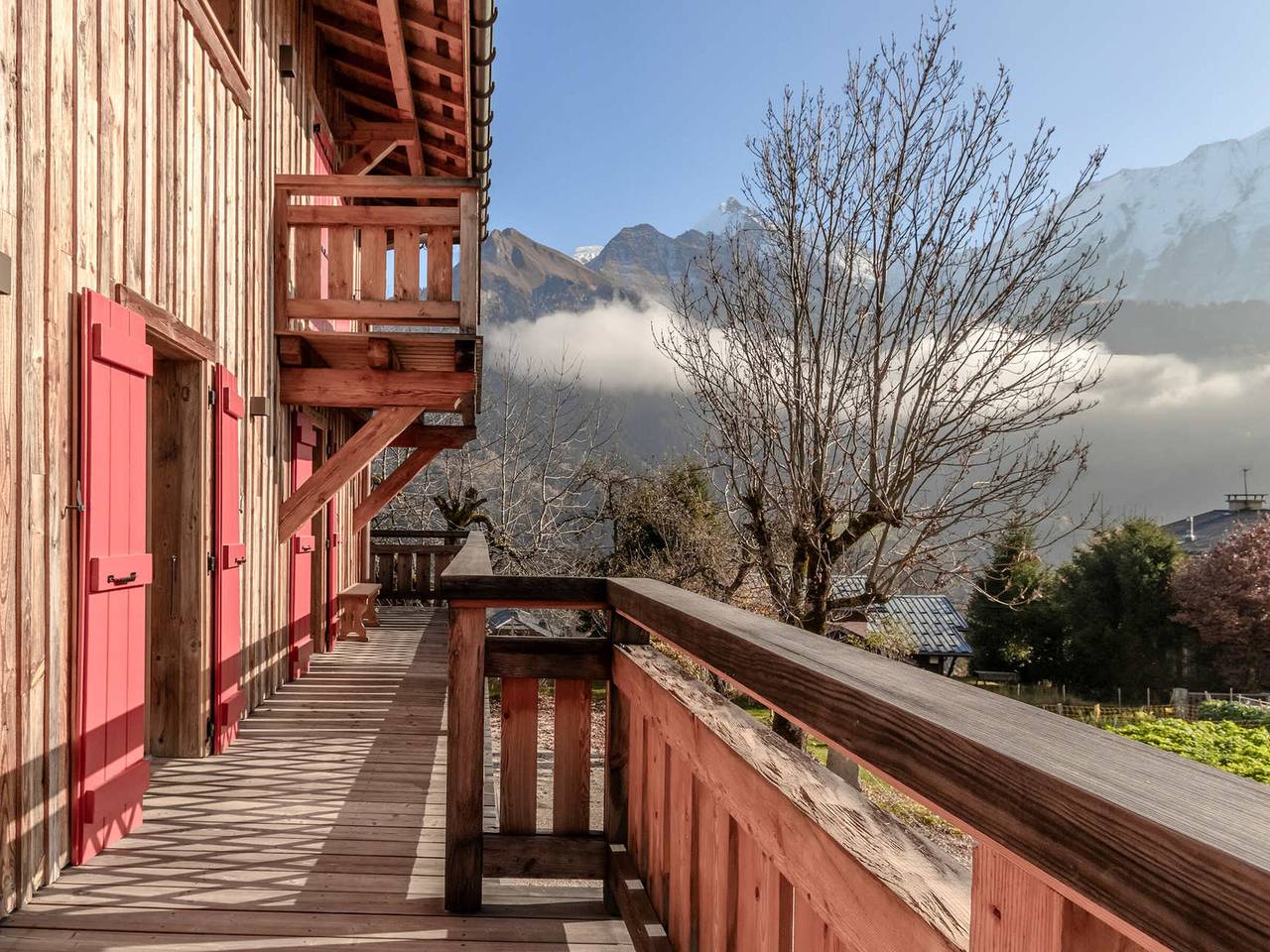 Appartement entier, Chalet rénové pour 10 pers., St-Gervais, balcon, parking in Saint-Gervais-les-Bains, Pays du Mont-Blanc