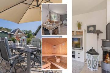 Ferienhaus für 6 Personen, mit Terrasse und Sauna sowie Garten in Koserow