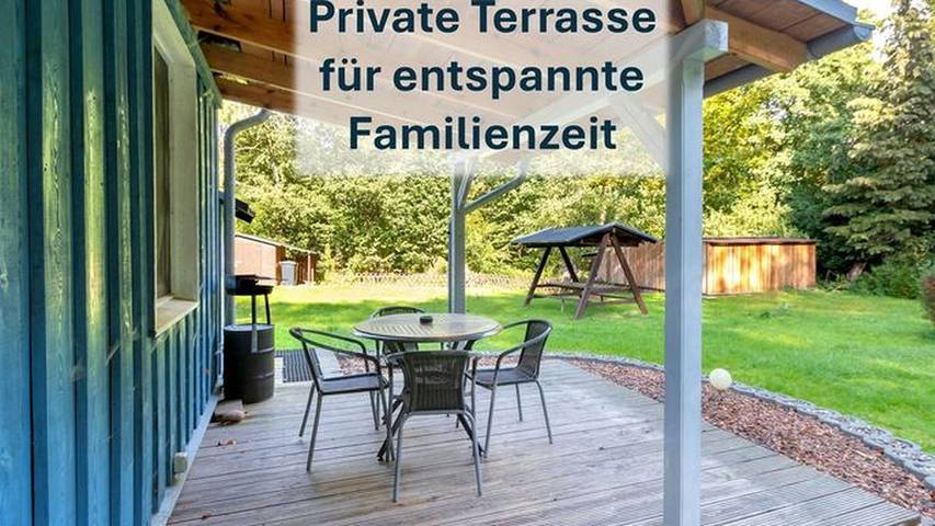 Bungalow für 3 Personen, mit Terrasse und Garten, kinderfreundlich in Korswandt