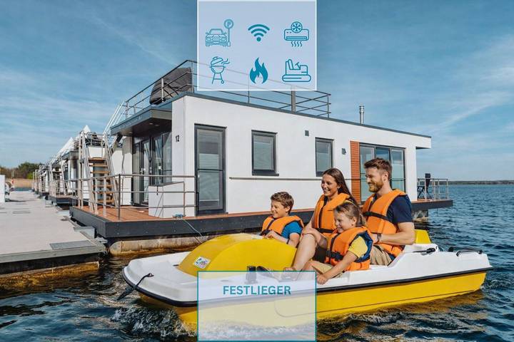 Ferienhaus für 4 Personen, mit Ausblick und Seeblick sowie Terrasse in Vetschau