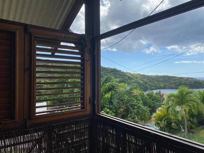 Gîte pour 4 personnes, avec balcon et vue dans Grande Anse d'Arlet