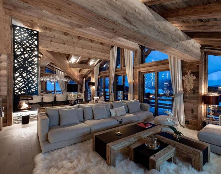 Gîte pour 10 personnes, avec sauna et piscine ainsi que balcon et jacuzzi dans Les Bossons