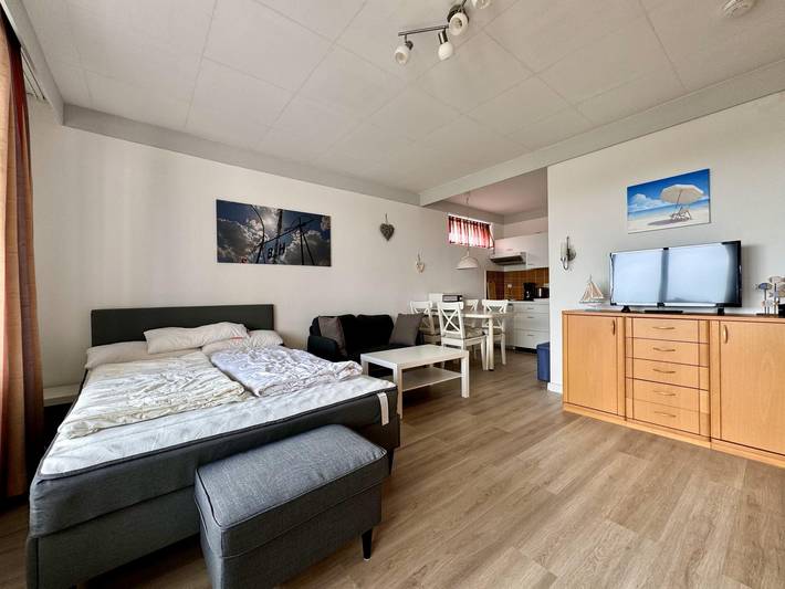 Ferienwohnung für 4 Personen, mit Pool und Balkon sowie Sauna und Meerblick, mit Haustier in Döse - 3