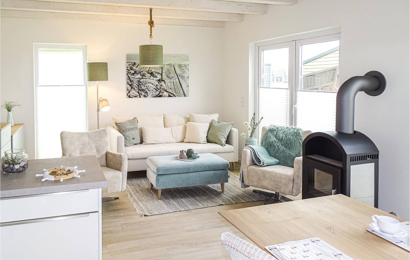 Urlaub in Büsum: 108m² Apt, TV, Parkplatz, Strand 1,5km in Büsum, Dithmarschen