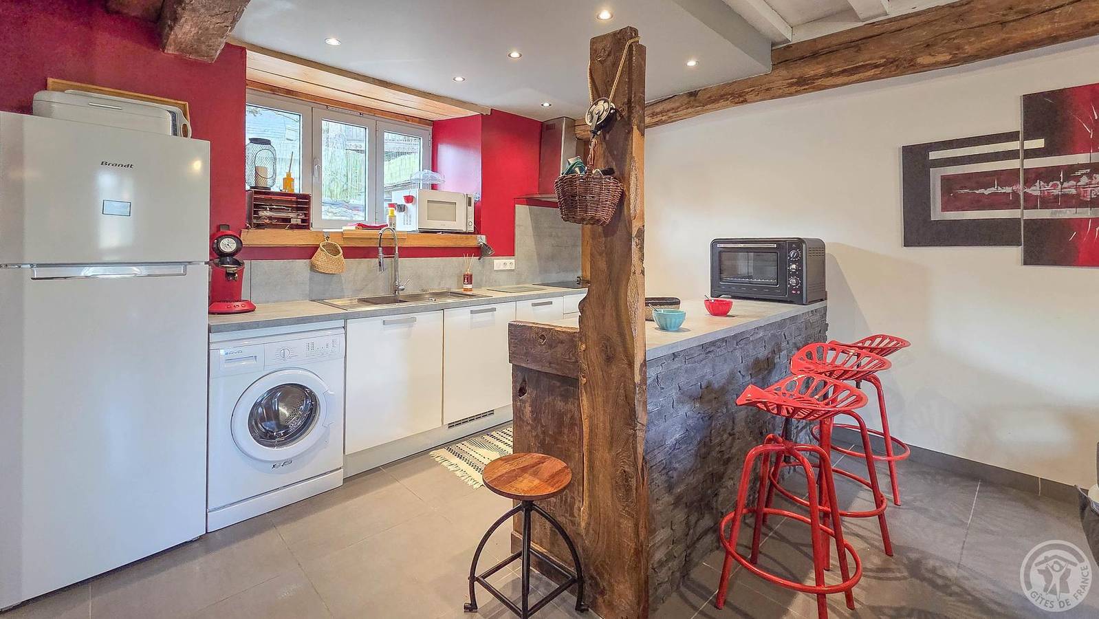 Casa de huéspedes para 8 personas con terraza in Sireix, Parque nacional de los Pirineos