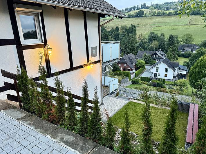 Ferienwohnung für 4 Personen, mit Balkon und Balkon/Terrasse sowie Terrasse und Garten im Siegerland - 4