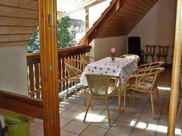 Ferienwohnung für 9 Personen, mit Balkon und Garten in Schwanau
