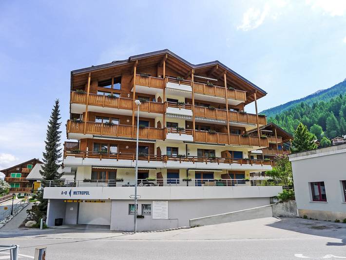 Ferienwohnung für 4 Personen, mit Balkon und Terrasse in Grächen