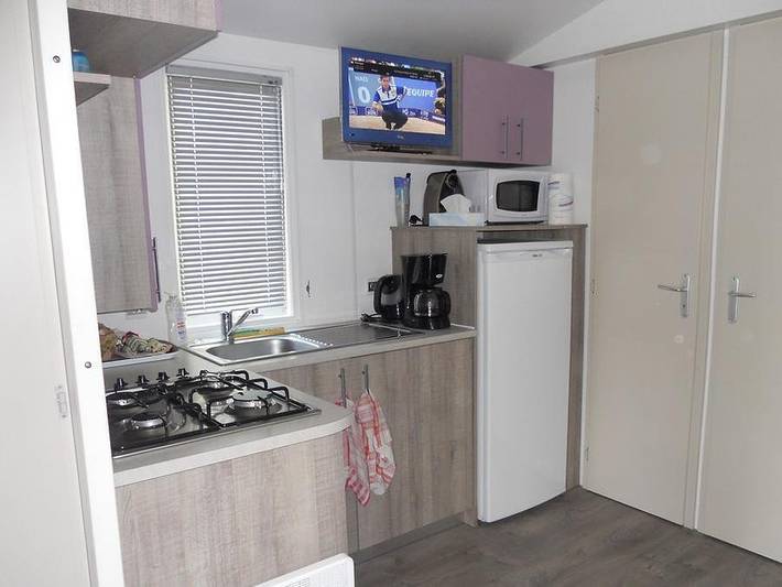 Flower Camping L'Abri-Côtier - Mobilheim 5 personen - Loggia Privilège 26 m² (2 Schlafräume - 4/5 pers.) + Tv + Lv in Saint-Nazaire-sur-Charente, Rochefort und Umgebung