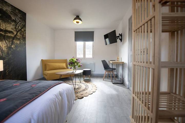 Appartement de vacances pour 3 personnes, avec jardin