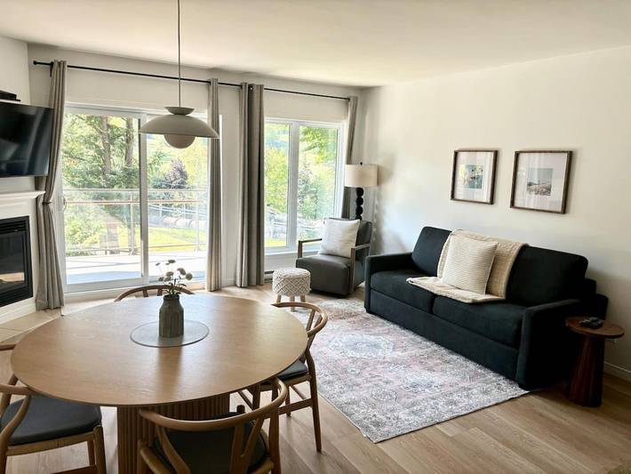 Gîte pour 4 personnes, avec terrasse à Bromont
