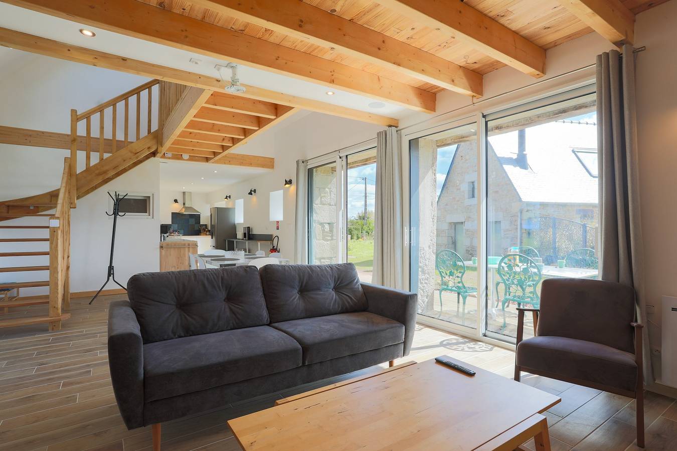 Maison de vacances 'Gite Des Hauts Grève - Proche Mer' avec terrasse , jardin et Wi-Fi in Saint-Michel-en-Grève, Ceinture Dorée