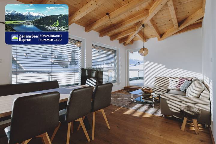 Ferienwohnung für 8 Personen, mit Balkon und Terrasse sowie Garten und Sauna in Zell am See