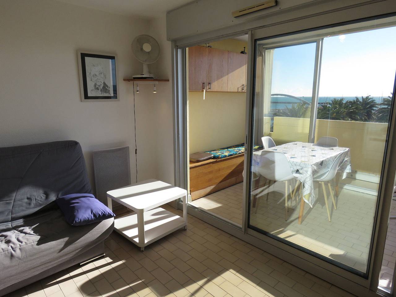 Entire apartment, 30m² T2 with parking in Sète, sea view in Sete, Côte d'Améthyste