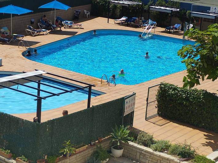 Vakantieappartement voor 2 personen, met terras en kinderzwembad in Salou