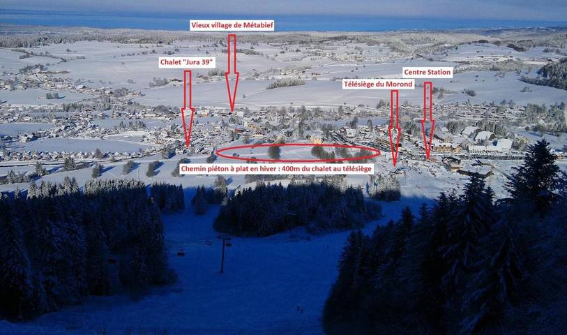 Gîte pour 6 personnes, avec vue ainsi que jardin et sauna à Métabief - 3