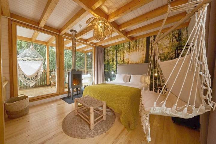 Casa de vacaciones para 6 personas, con Balcón y Jacuzzi además de Terraza y Jardín en Comarca de Arzúa