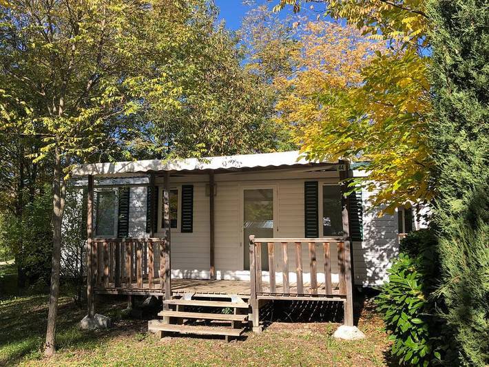 Camping Au Tylo Soleil - Mobilheim 6 personen - 37 Privilege Mobilheim Super Titania 3 29m² in Dauphin, Regionaler Naturpark Luberon
