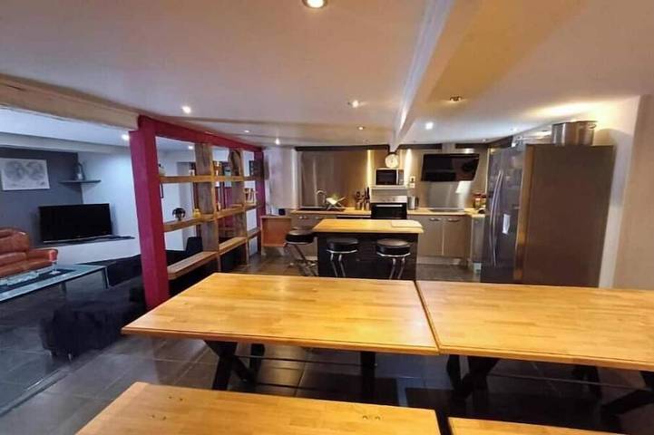 Appartement de vacances pour 19 personnes, avec terrasse