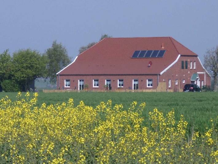 Ferienwohnung für 2 Personen, mit Terrasse und Garten sowie Ausblick in Dollart