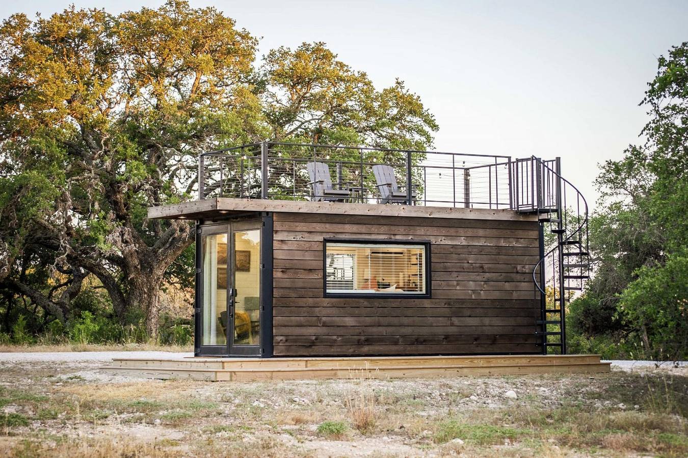 New The Sunrise Cozy Container Home in Gillespie County
