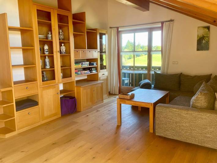 Ferienwohnung für 4 Personen, mit Balkon und Sauna in Wieskirche
