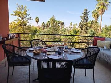 Gîte pour 2 personnes, avec vue et terrasse dans Jardin Majorelle Marrakech