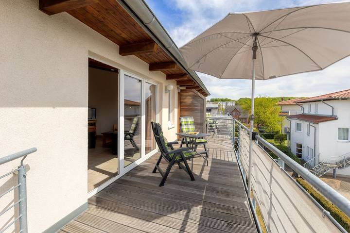Ganze Wohnung, Am Sonnenblick, Whg. 6: 41 m² Ferienwohnung mit Balkon, Wlan & nahe Strand in Drei Kaiserbäder, Heringsdorf