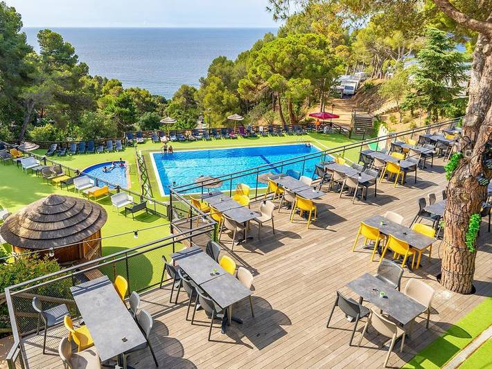 Camping Cala Llevado - Sea Green By Sunêlia - Chalet 2 personen - Low Cost 1 kamer zonder badkamer in Santa Maria de Llorell, Tossa de Mar