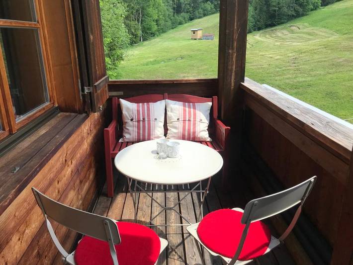 Ferienwohnung für 4 Personen, mit Balkon und Terrasse sowie Garten und Ausblick in Sibratsgfäll - 2