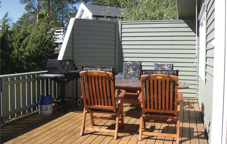 Casa de vacaciones para 6 personas con terraza in Råde