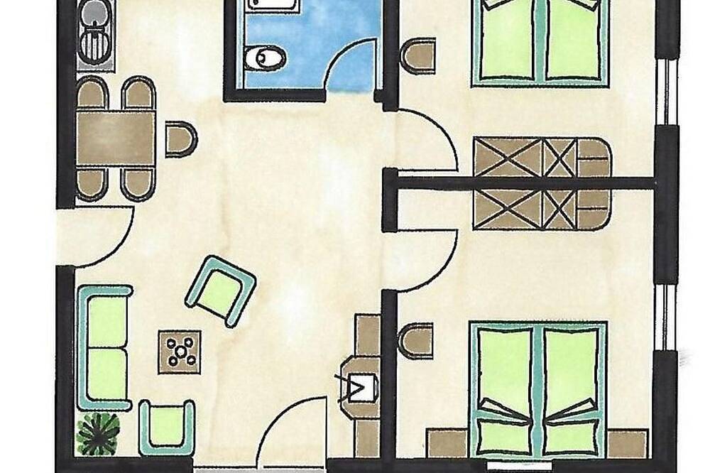 Ganze Wohnung, 4-Bettwohnung Müller-Thurgau - Ferienwohnungen im Burgunderhof in Annweiler, Südliche Weinstraße