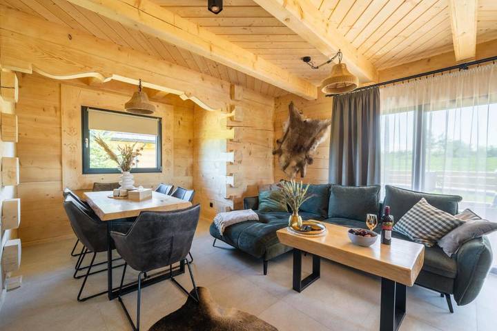 Dom dla 6 osób, z jacuzzi i ogród oraz sauna w Szaflary
