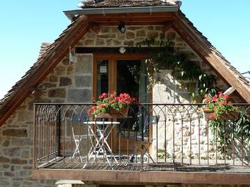 Cottage pour 4 personnes, avec balcon à Béduer
