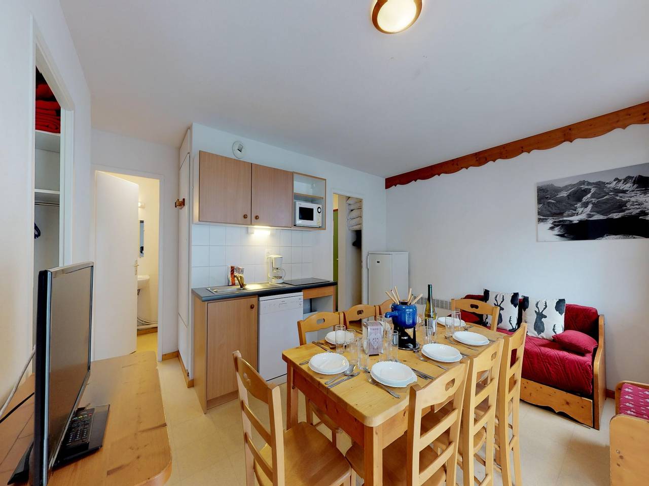 Ganze Wohnung, Ferienwohnung für 8 Personen in den Nordalpen in Bramans, Region Saint-Jean-de-Maurienne