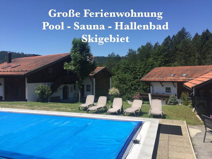 Ferienwohnung für 6 Personen, mit Terrasse und Garten sowie Sauna