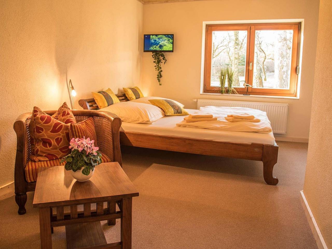 Pension Zum historischen Kalkwerk - Doppelzimmer Lilienstein - Ohne Frühstück - in Bahretal, Elbsandsteingebirge