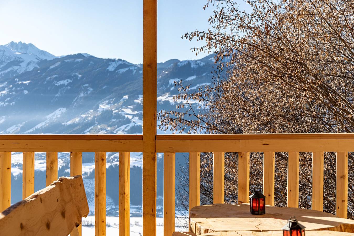 Ferienhaus 'Haus Glückswiese' mit Blick ins Zillertal mit privater Terrasse in Bruck am Ziller, Kitzbüheler Alpen