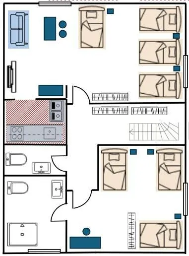 Appartement de vacances pour 7 personnes, avec jardin - 1