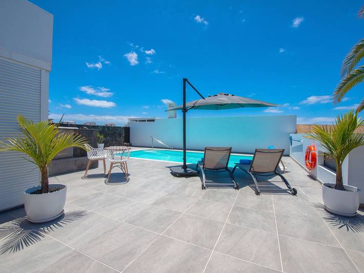 Bungalow für 4 Personen, mit Garten und Terrasse in Playa Blanca - 4