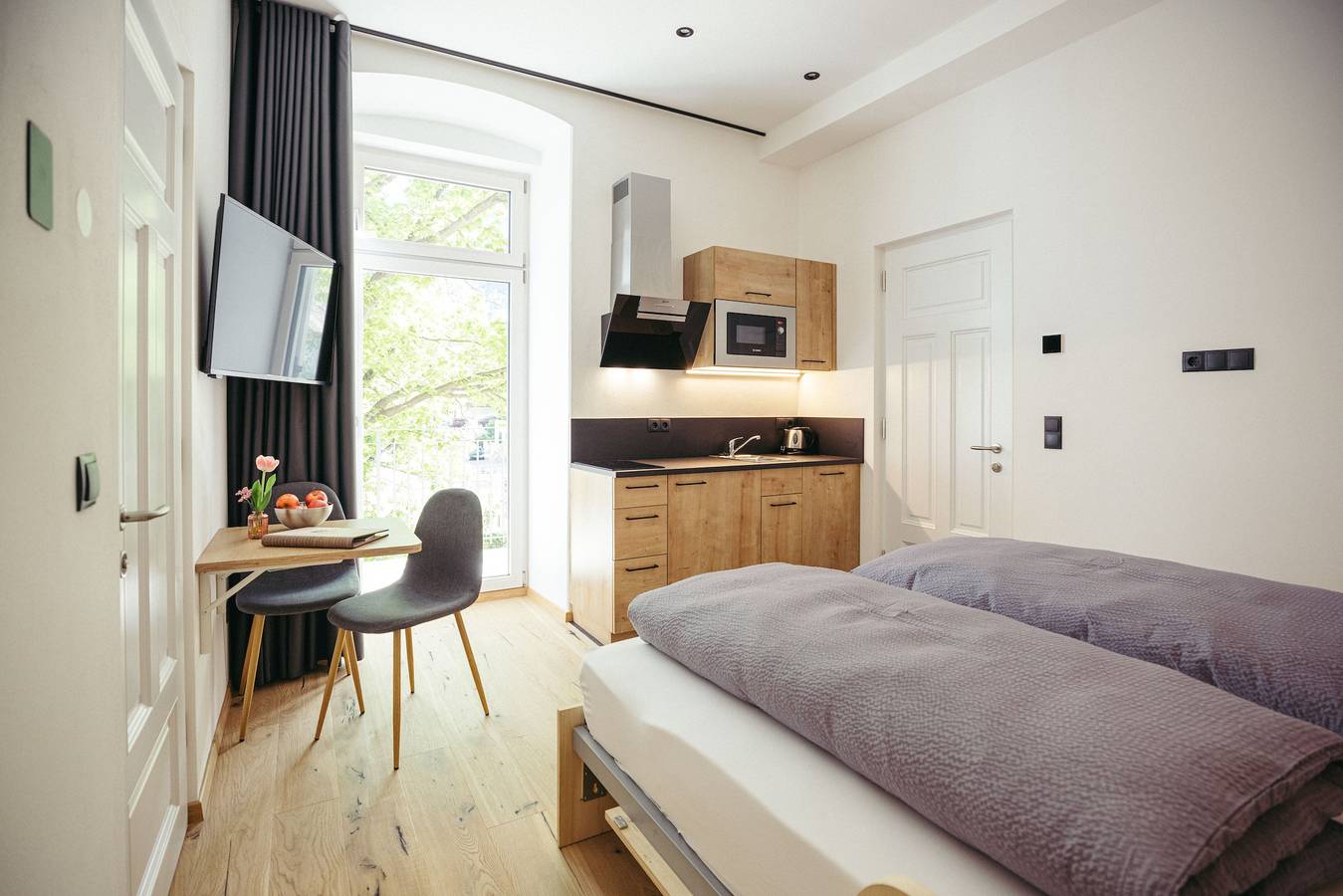 Ganzes Studio, Einzimmerapartment 'Freienfeldhof Gala' mit Bergblick, Gemeinschaftsgarten und Wlan in Algund, Texelgruppe