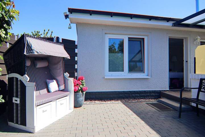 Ferienhaus für 4 Personen, mit Terrasse und Garten